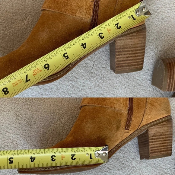 AK Anne Klein Suede bootiesS Brown size 7 - Picture 5 of 16